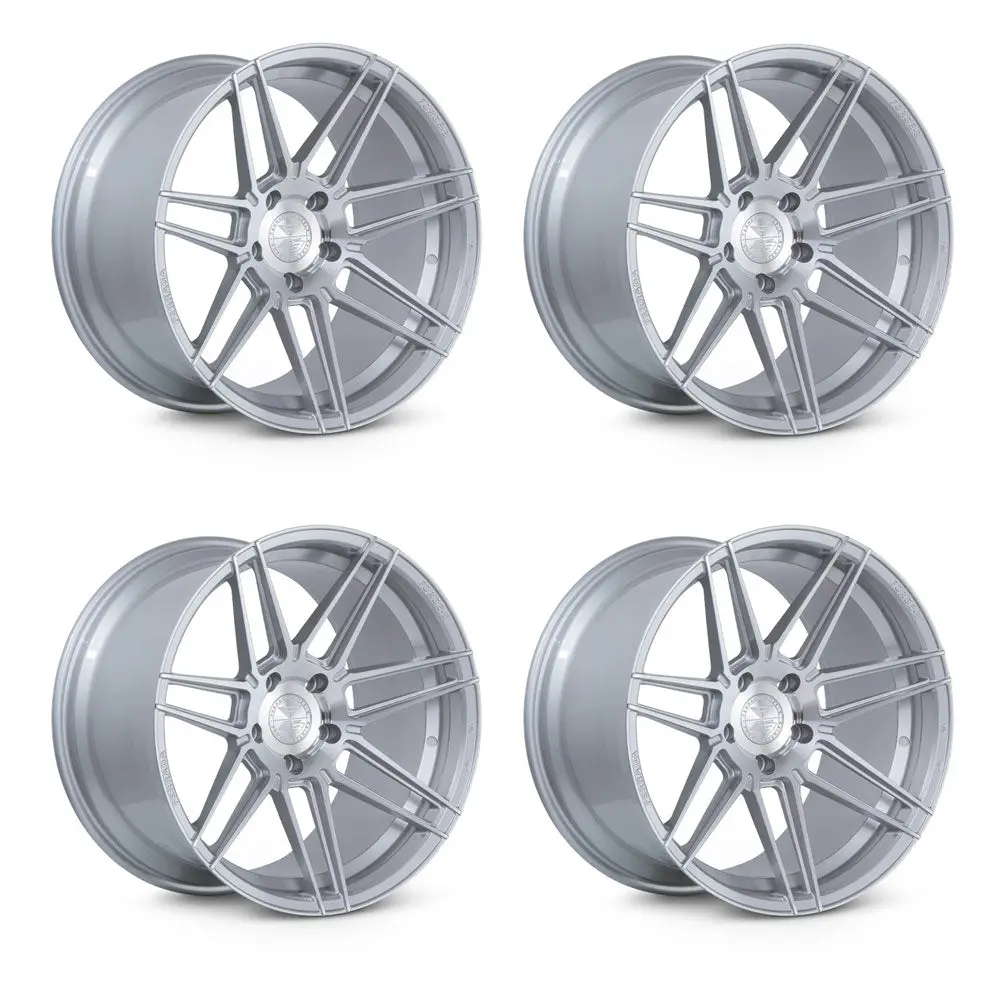 Ferrada Fr6 Tesla Model 3 20" Front And Rear Wheel And Tire Package - Machine Silver 2