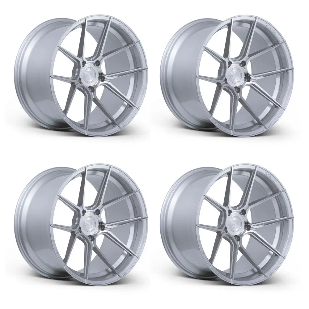 Ferrada Fr8 Tesla Model 3 20" Front And Rear Wheel And Tire Package - Machine Silver 2