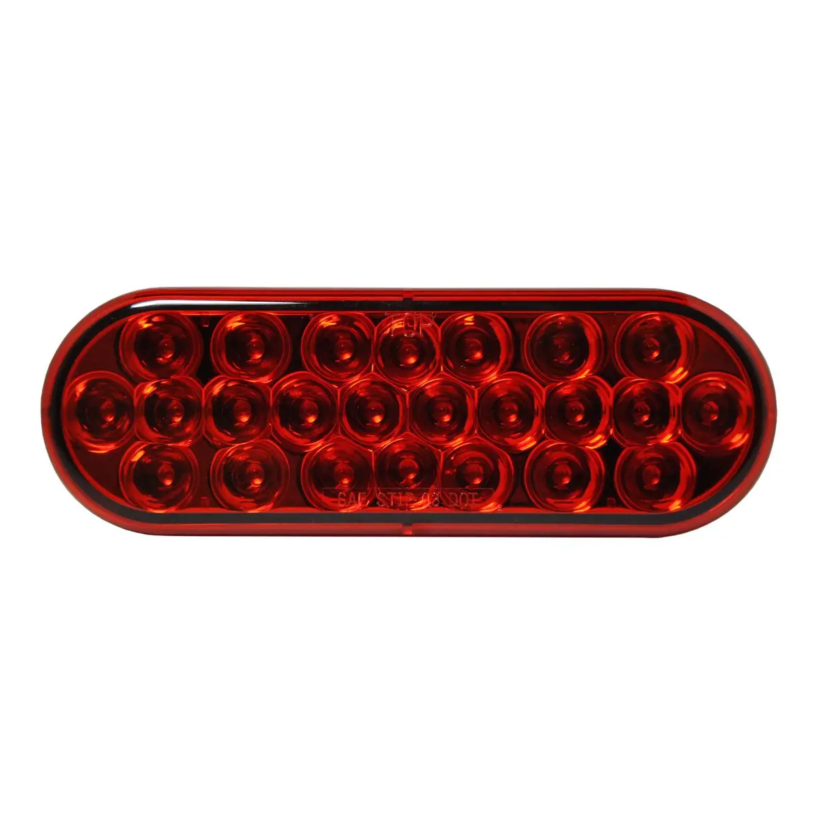 Uni-Bond Lighting Led2238-24R Led Oval Sttp Lamp Red - 24-Dio 1
