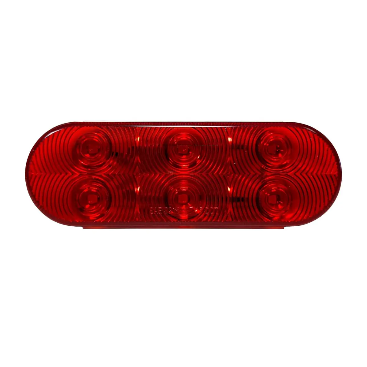 Uni-Bond Lighting Led2238-6R Led Oval Stt Lamp Red - 6-Dio 1