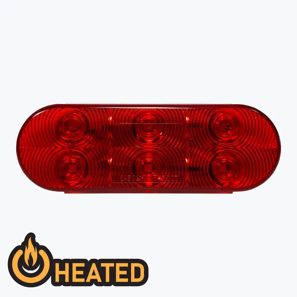 Uni-Bond Lighting Led2238h-6R Heated Led Oval Stop/Turn/Tail Lamp Red 1
