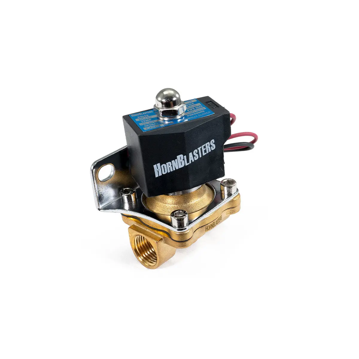 Hornblasters Brass 1/2" 24 Volt Electric Air Valve 1
