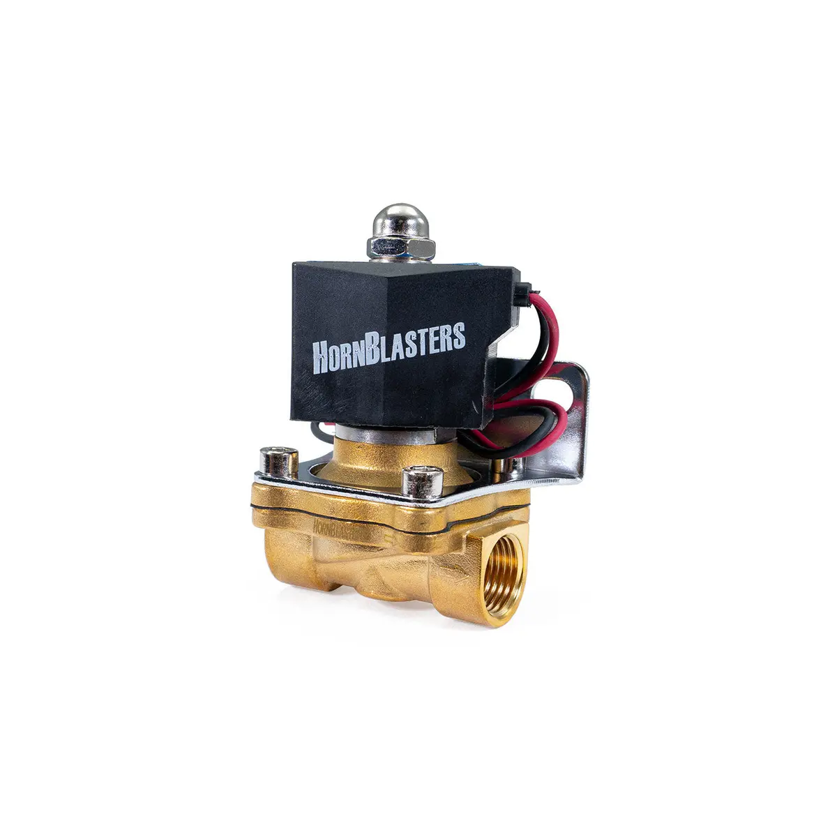 Hornblasters Brass 1/2" 110 Volt Electric Air Valve 1