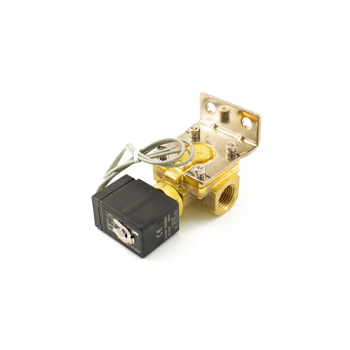 Smc Brass 1/2" 110 Volt Electric Air Valve 1