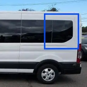 Vwd Ford Transit Van Fixed Window Medium / High Roof 2015+ Driver Side Rear Quarter 148"Wb (Tl204-F) 1