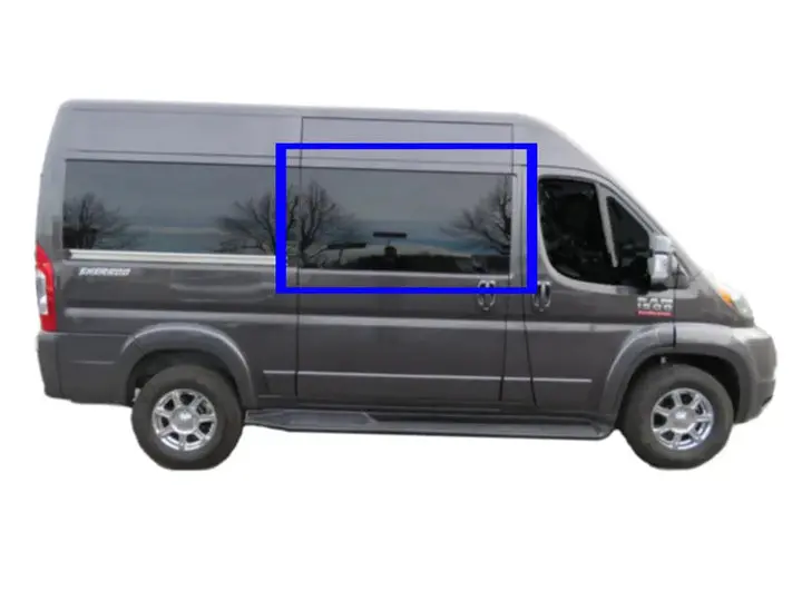 Vwd Ram Promaster Van Fixed Window 2014+ Passenger & Driver Side Sliding Door (Rr301-F) 1