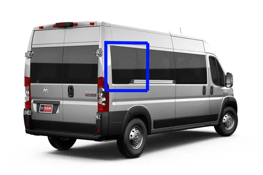Vwd Ram Promaster Van Fixed Window 2014+ Passenger Side Rear Quarter 159"Wb (Rr304-F) 1
