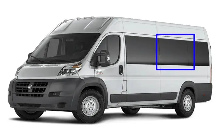Vwd Ram Promaster Van Fixed Window 2014+ Driver Side Middle (Rl302-F) 1