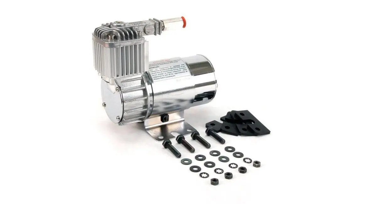 Viair 100C Chrome Air Compressor With Omega Bracket 1