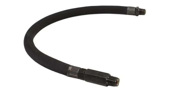 Viair 92797 3/8" Black Sleeved Stainless Steel Leader Hose 1