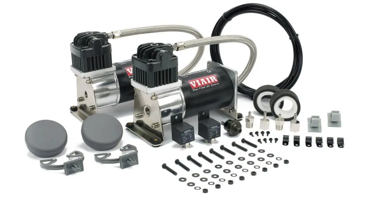 Viair Dual 280C Black & Silver Air Compressor Kit 1
