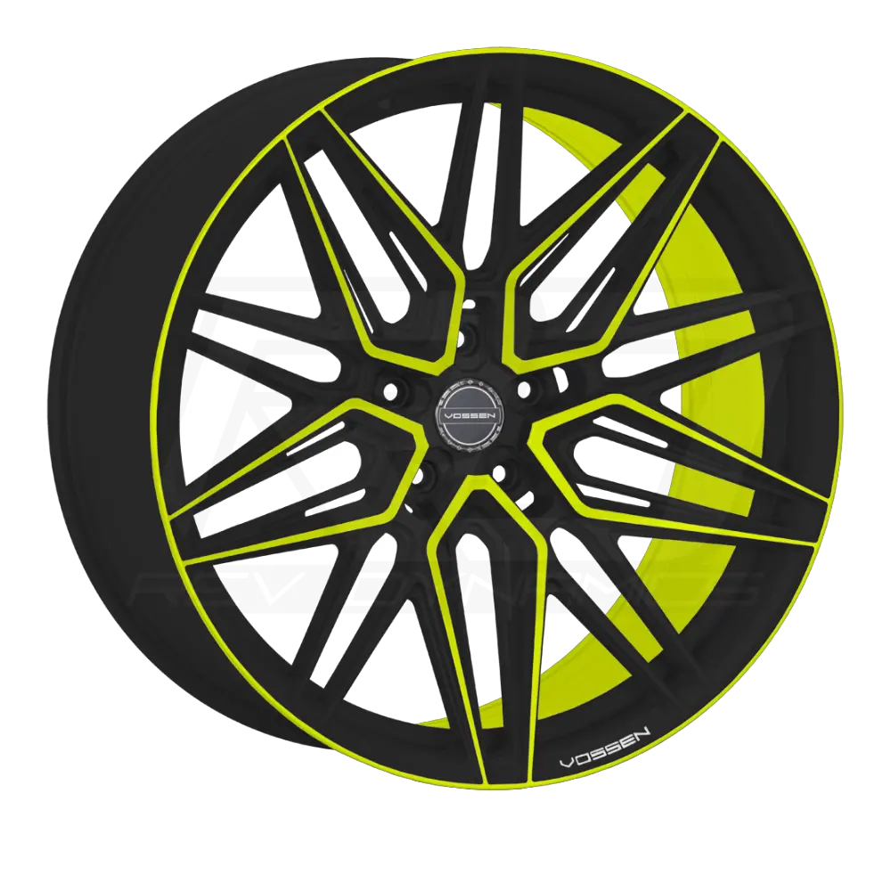 Vossen Hf-7 C8 Corvette 20X9" Front 21X12" Rear Wheel And Tire Package 2