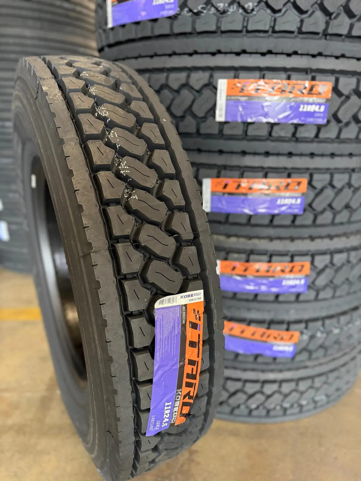 Set Of 4 Tires 11R24.5 Itaro Kobe Dpm Drive Closed Shoulder 16 Ply L 149/146 1