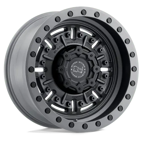 Black Rhino Wheels 1795Abr-85127G71 Br Abrams 17X9.5 5X127 -18 71 Txt M-Gm 1