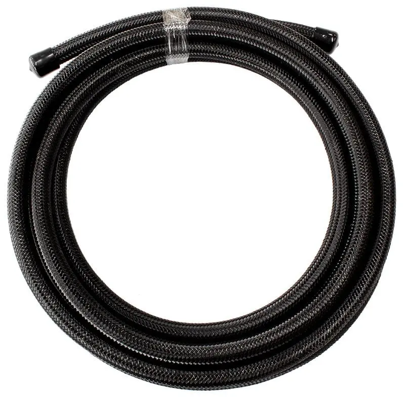 Af100-06-30Mblk Black Stainless Braided -6An Hose (30" Length) 1