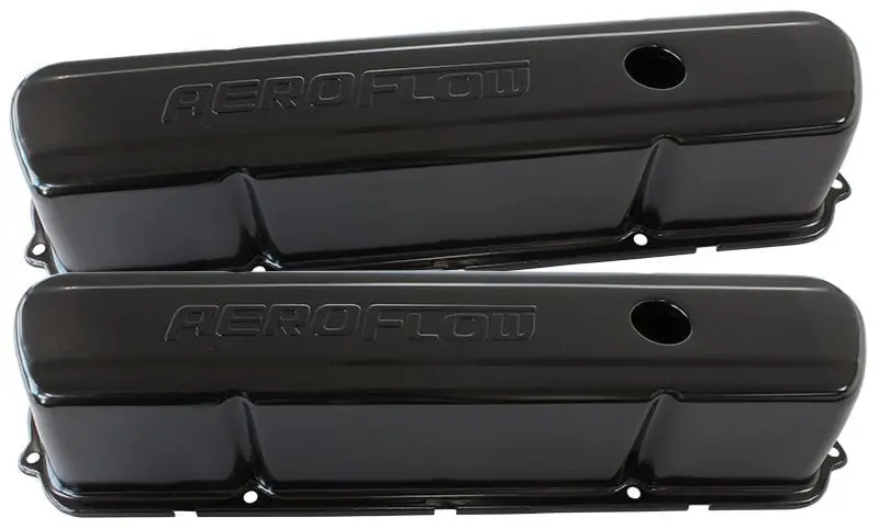 Black Powder-Coated Steel Valve Covers - Universal Fit (Af1822-5004) 1