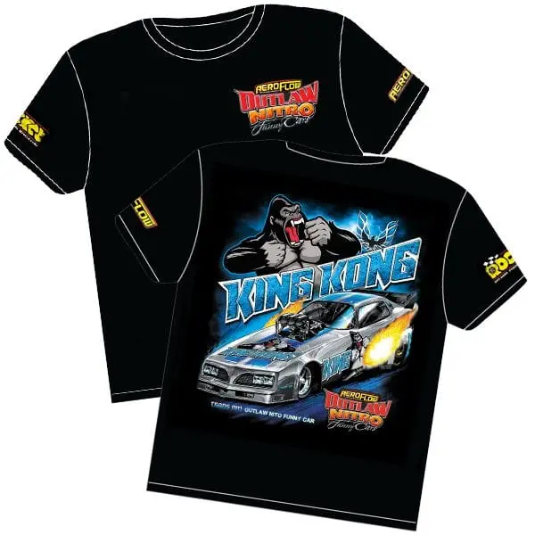 King Kong Pontiac Trans Am Outlaw Nitro Funny Car Graphic T-Shirt (Rtkk-4T) 1