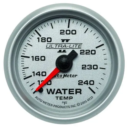 Autometer Au4932 Ultra-Lite Ii Water Temperature Gauge With Analog Display 1