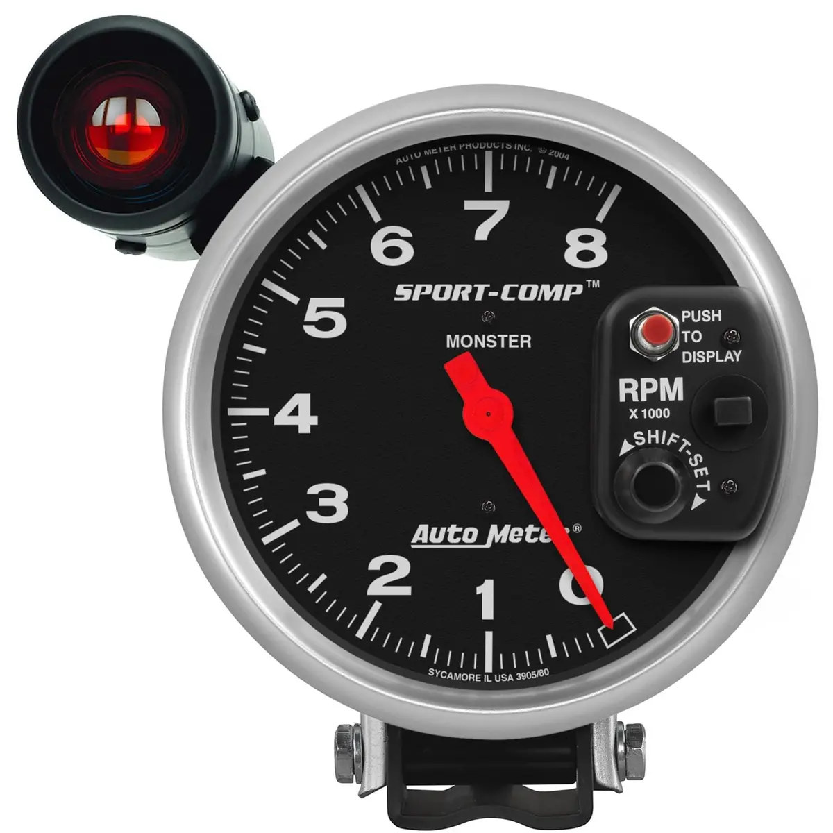 Autometer Sport-Comp Monster Shift-Lite Tachometer With Led Shift Light (3905) 1