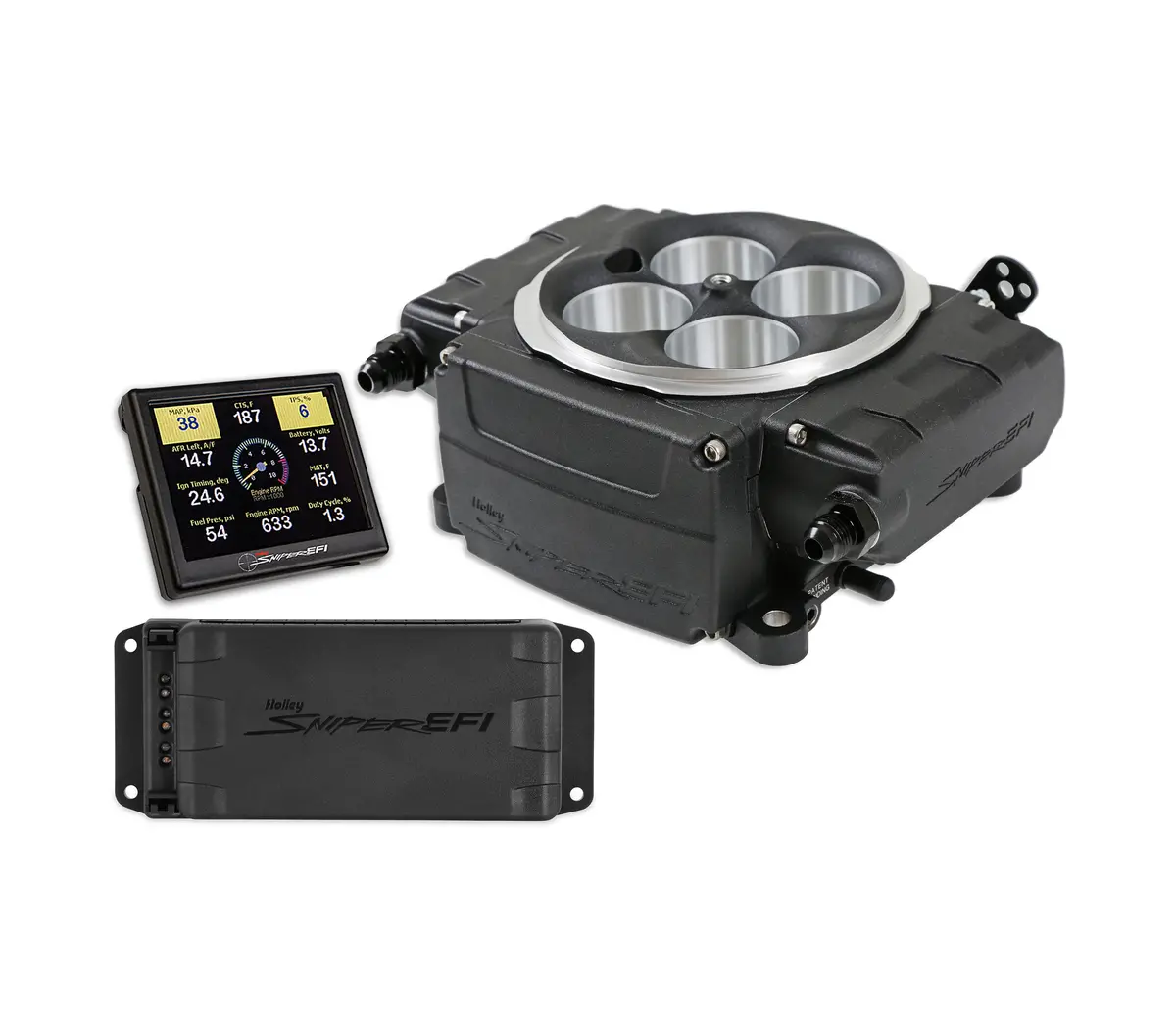 Holley Sniper Efi 550-511-3Px Base Kit - With Pdm - 3.5 In. Handheld 1