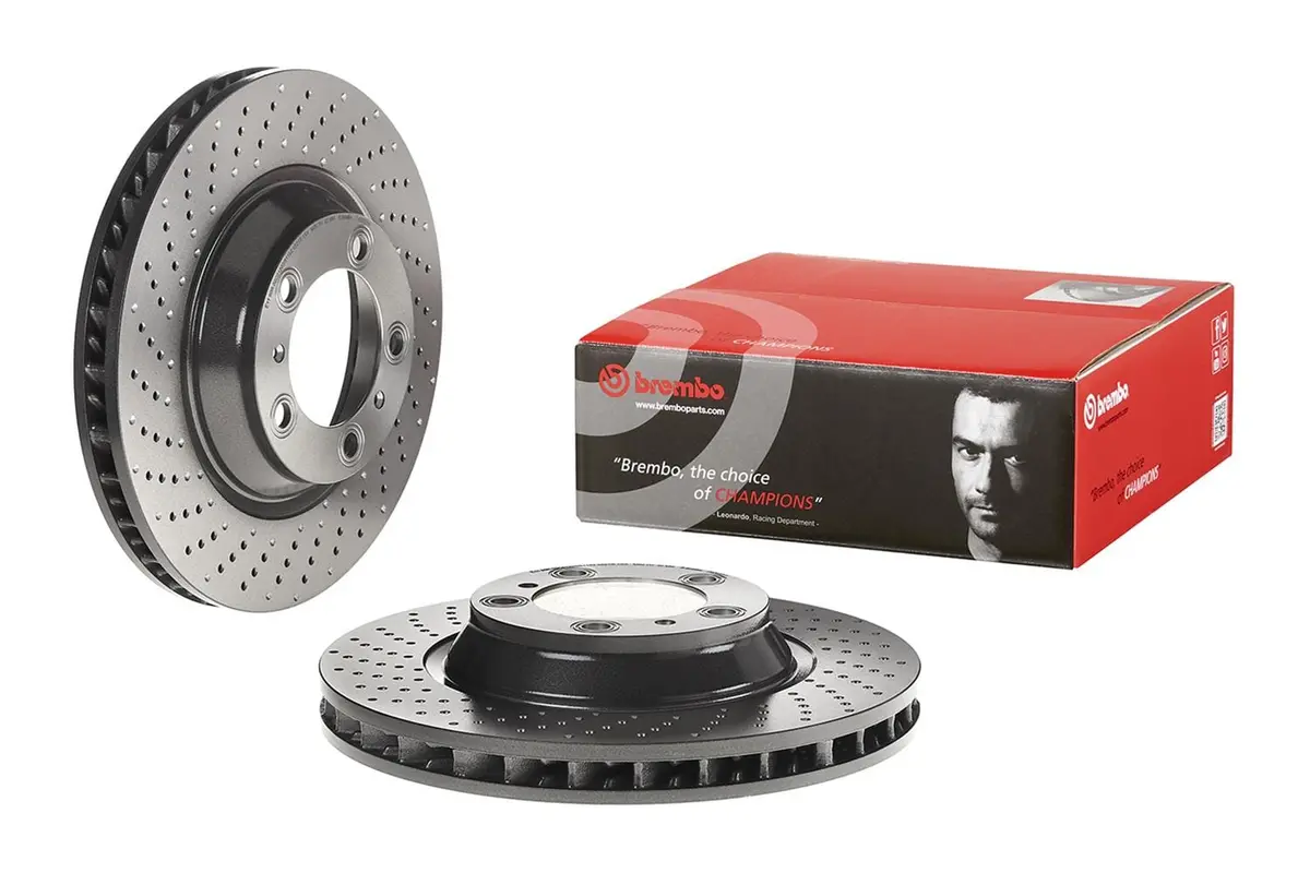 Brembo 09D93211 Uv-Coated Brake Rotor For Improved Durability And Appearance 1