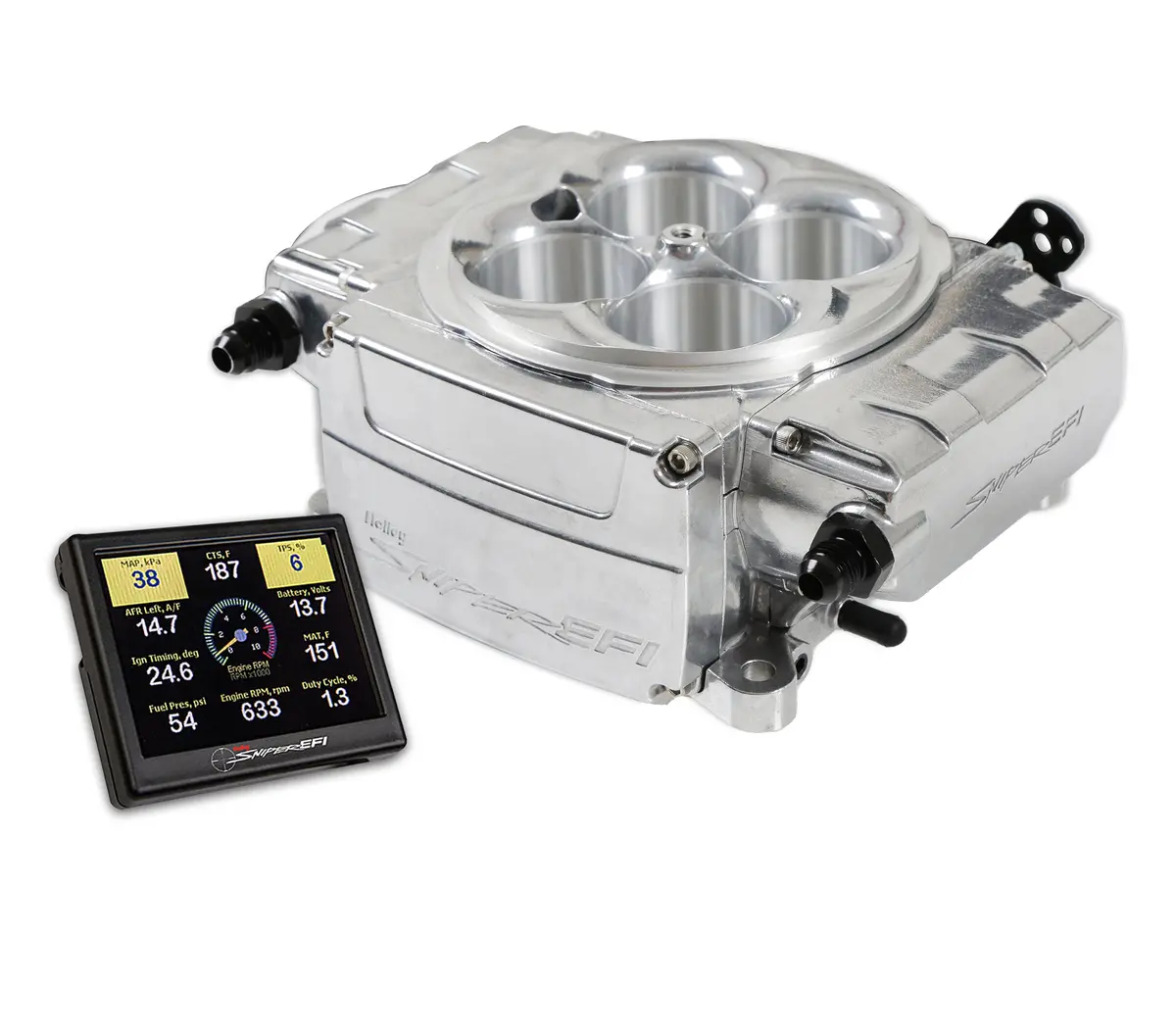 Holley Sniper Efi 550-510-3Xx Base Kit - Without Pdm - 3.5 In. Handheld 1