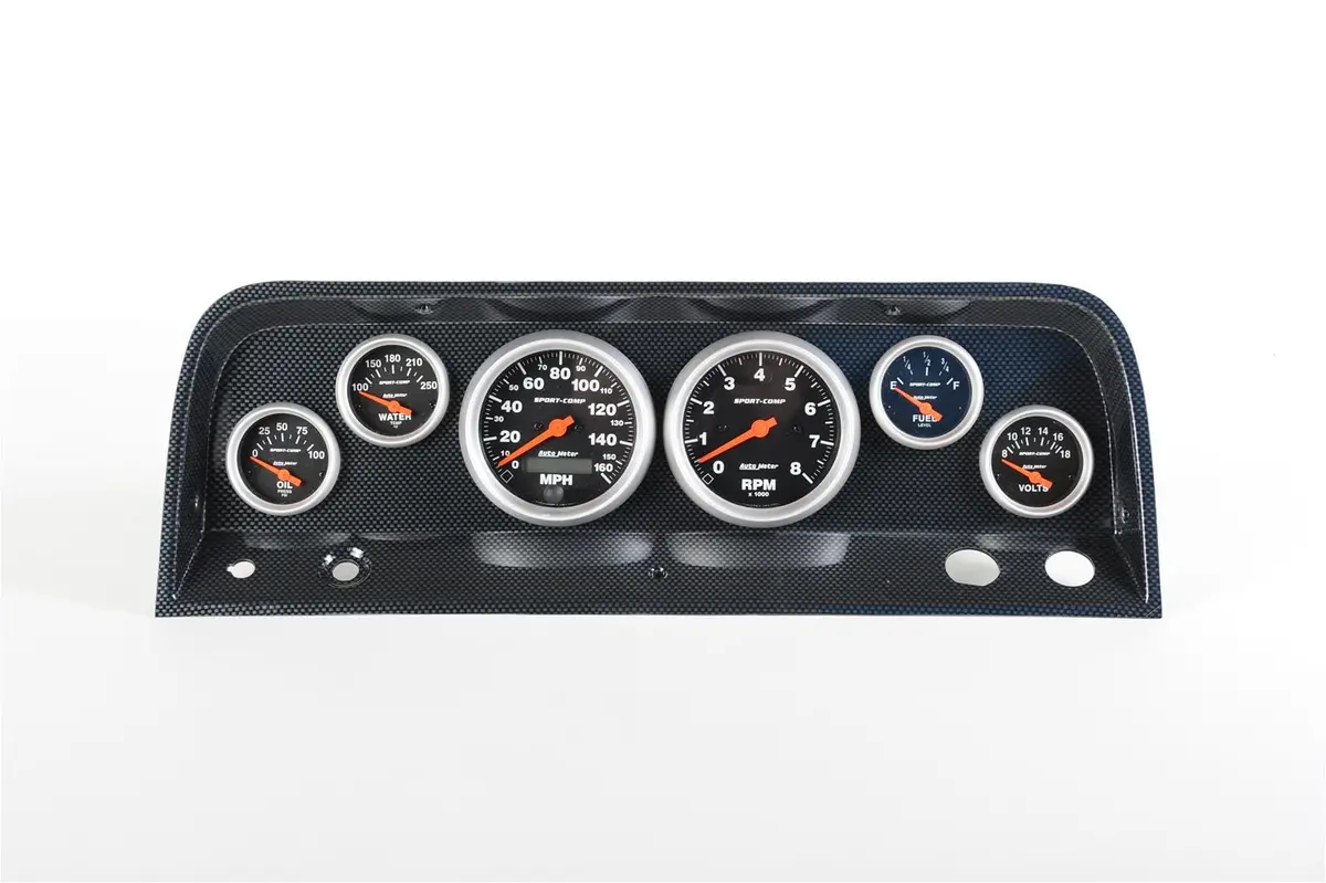 Classic Thunder Road Custom Instrument Panel With Autometer Gauges (107641413) 1