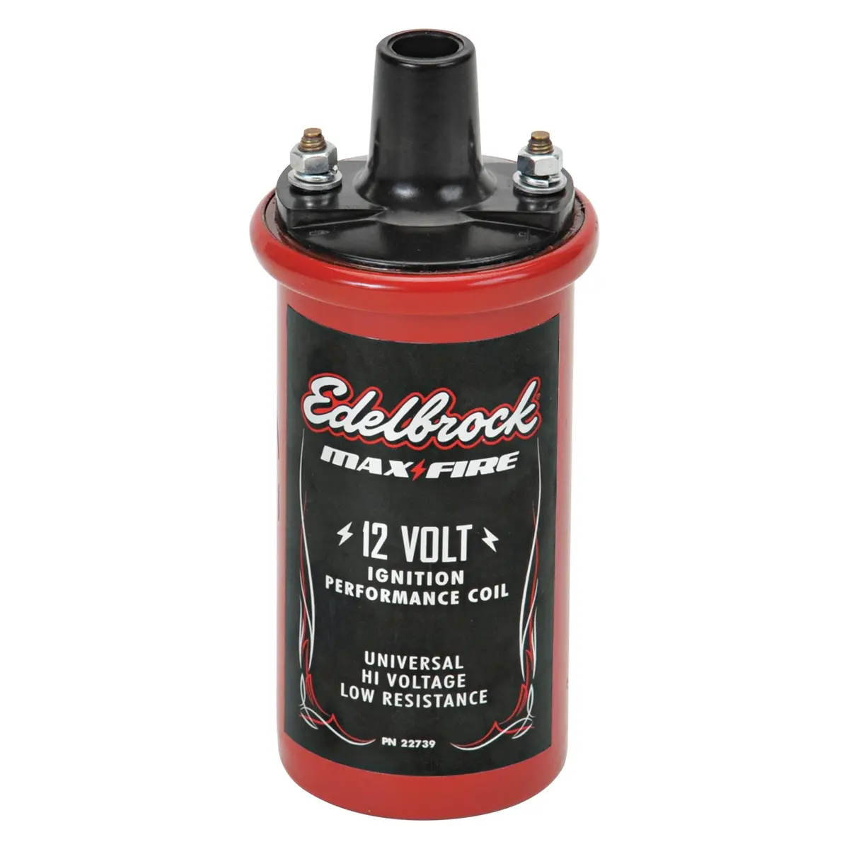 Edelbrock 22739 Universal 12V Cannister-Style W/ Primary Resistance 1.4 Ohms & Output Of 42000V. 1