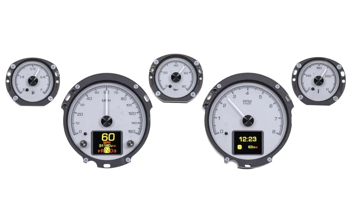 Dakota Digital Hdx-67F-Mus-S Direct-Fit Analog Gauge System For Muscle Cars 1