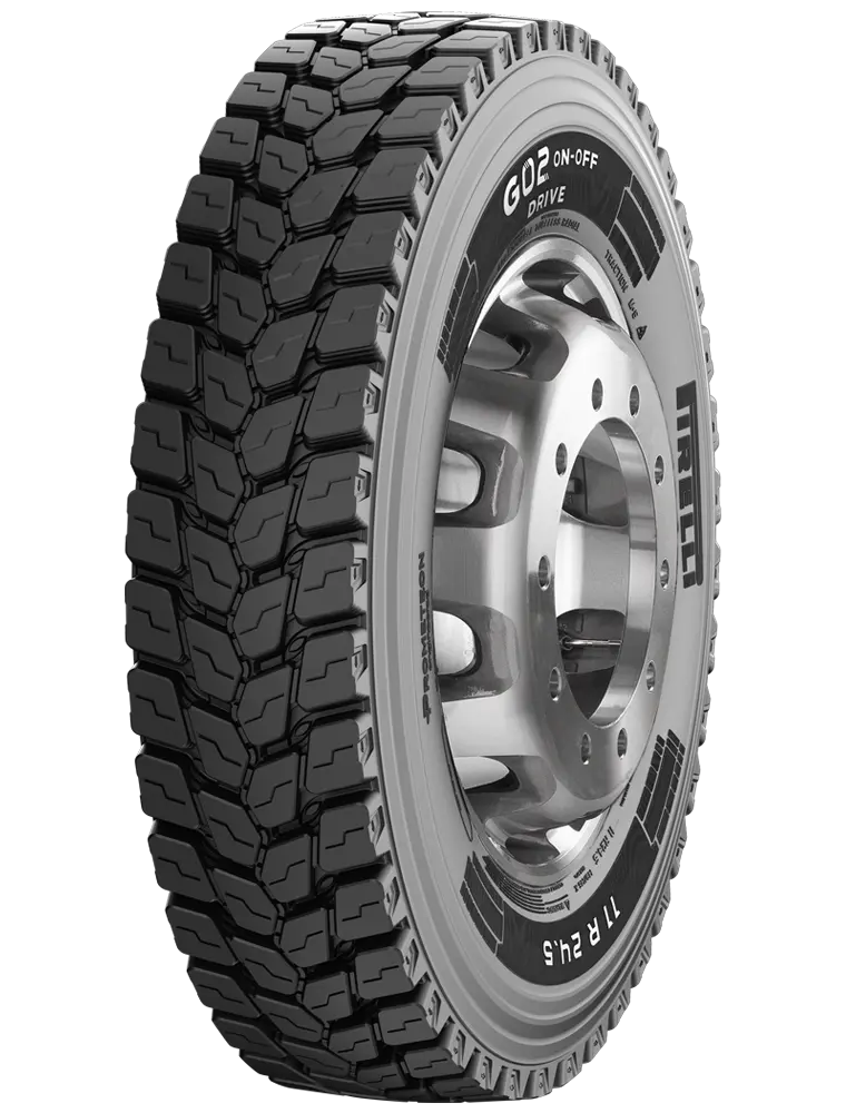 Set Of 2 Tires 11R24.5 Pirelli G02 On/Off Drive Open Shoulder 16 Ply K 149/146 1