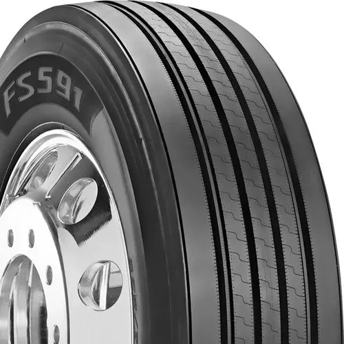 Set Of 4 Tires 295/75R22.5 Firestone Fs591 Steer All Position 16 Ply 146/143L 1
