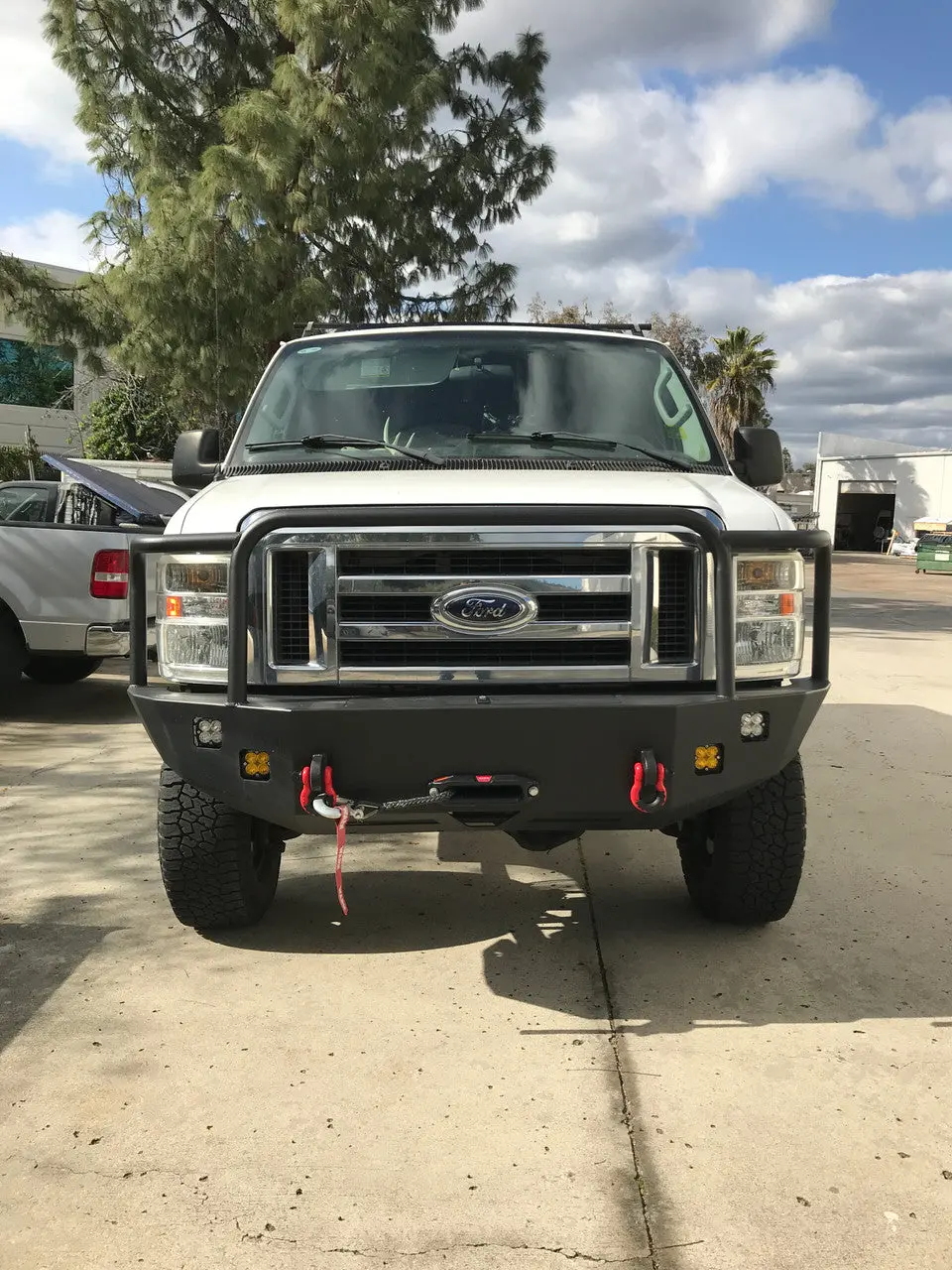 Aluminess 2008-2014 Ford E-Series Front Winch Bumper 1