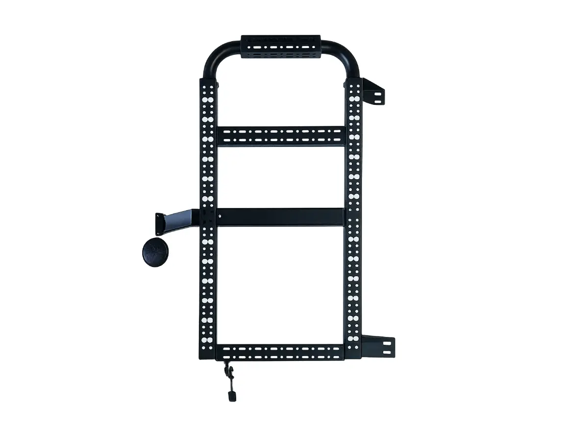 Tec Vanlife 2019+ Mercedes Sprinter Rear Door Aluminum Gear Rack - No Drill 1