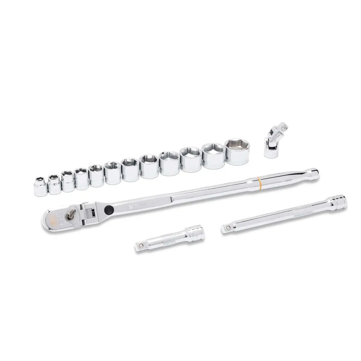 Gearwrench 81393 120Xp Locking Flex Ratchet & Stubby Socket Set 1