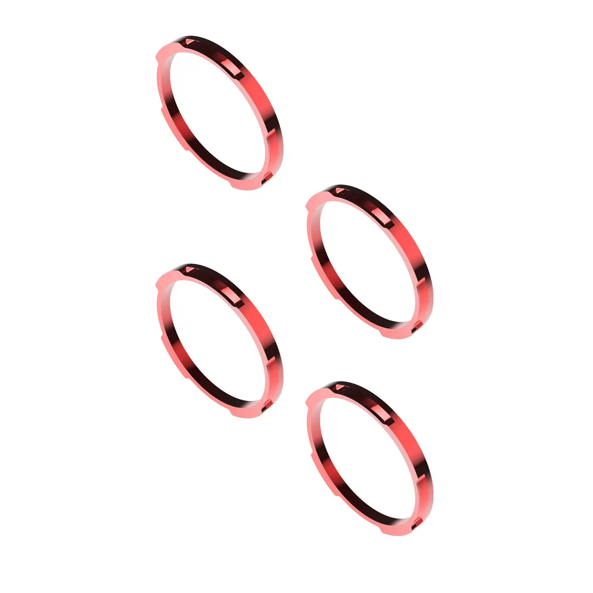 Kc Hilites 30579 Kc Bezel Ring Kc Flex Era Bar Red 4Pc 2