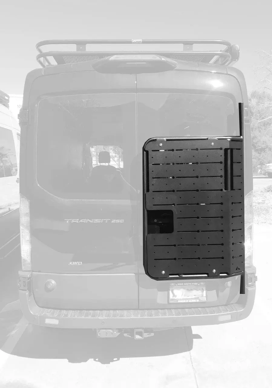 Aluminess Ford Transit (2015+) Backpack Rear Door Carrier 1