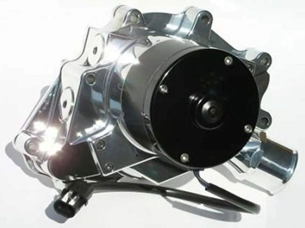 High-Flow Polished Electric Water Pump For Ford Windsor 5.0L Engines 1