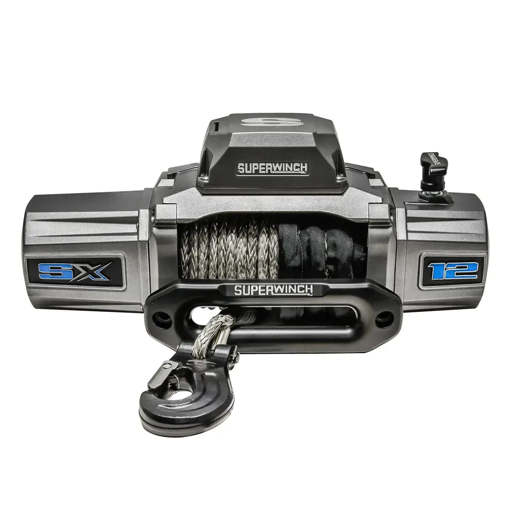 Superwinch Sx12sr 12V Dc 12,000Lb Synthetic Rope Winch 1