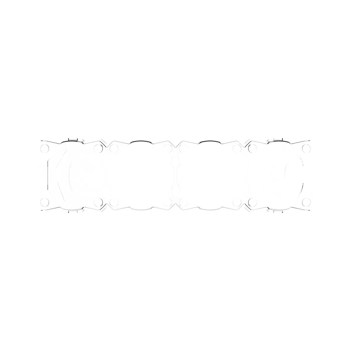 Kc Hilites 5332 Kc Shield Flex Era Led Bar 10In Clear Ea 2