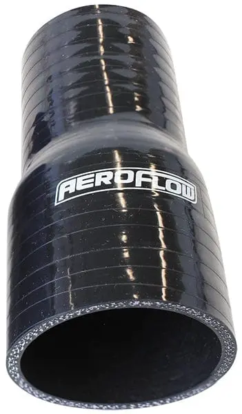 Gloss Black Tapered Silicone Hose: 95Mm To 76Mm (3.75" To 3") 1