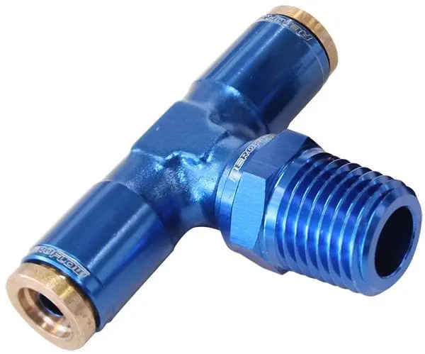 Af124-04 1/4" Npt To Push-To-Connect Tee Fitting 1