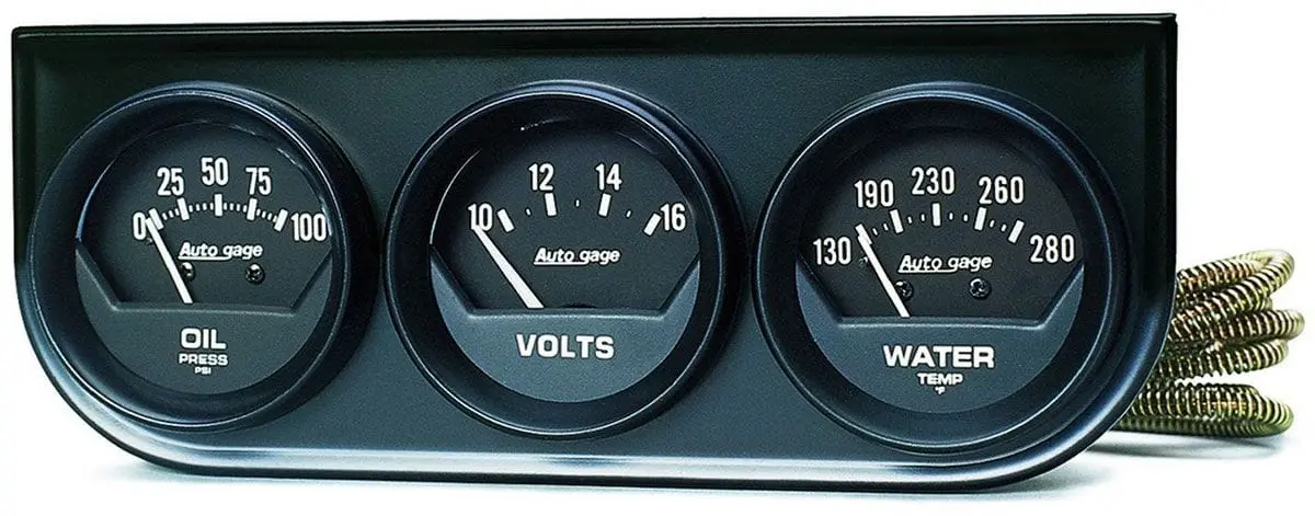 Autogage Triple-Gauge Console – Oil Temp, Volt, And Oil Pressure – Au2348 1
