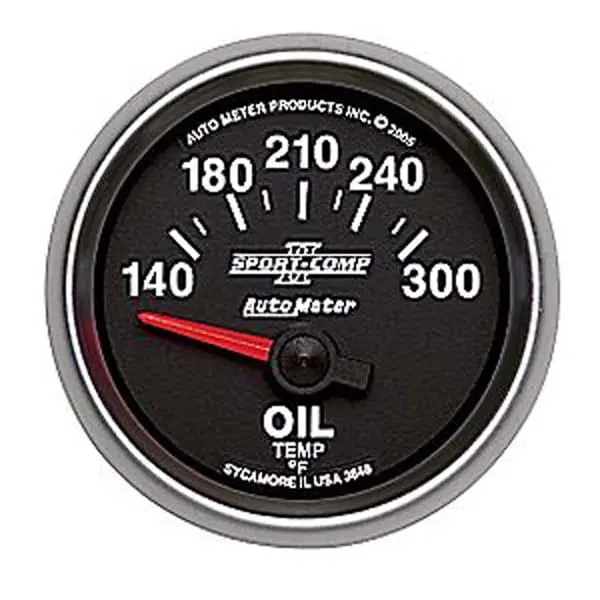 Autometer Sport-Comp Ii Oil Temperature Gauge – 2-1/16" Dial Au3648 1