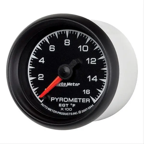Autometer Es Series 2-1/16" Analog Gauge - 5944, Black Dial With White Needle 1