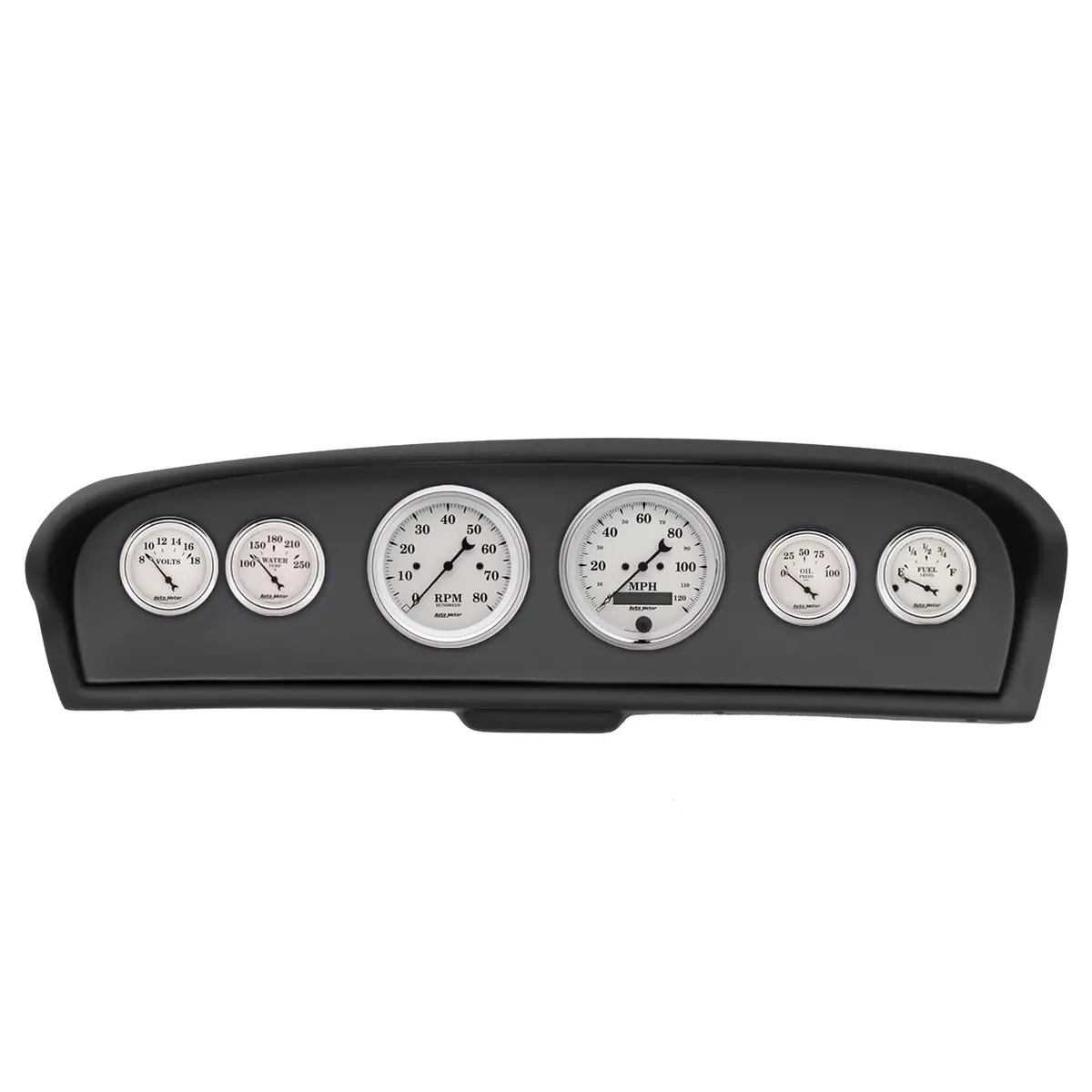 Autometer Old Tyme White Instrument Cluster Gauge Set 1