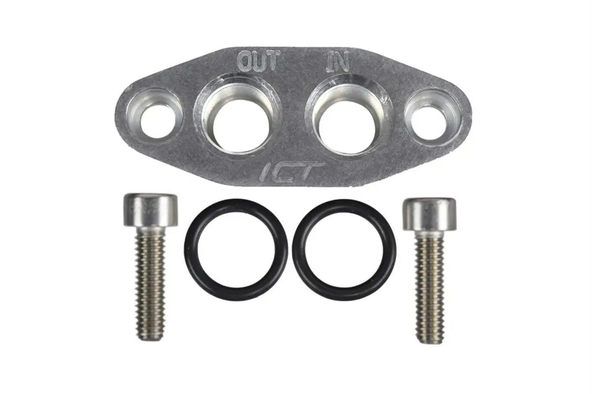 Ict Billet 551600 Oil Cooler Mounting Adapter Plate 1