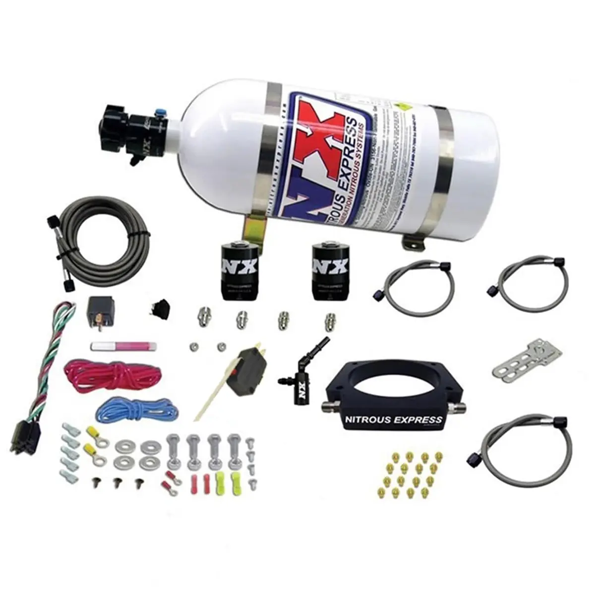 Nitrous Express 20962-10 Nx Wet Nitrous Kit – 10 Lb Capacity, Tunable System 1